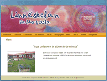 Tablet Screenshot of linneskolan.se